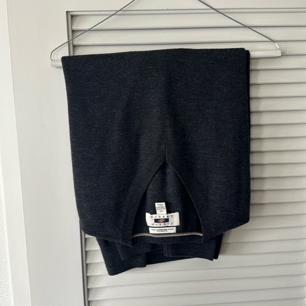 Joseph Abboud Dark Grey V Neck Sweater